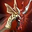 Flaming Dragon Skull - Wisdom